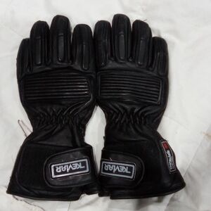 Black Teknar Motorcycle Gloves